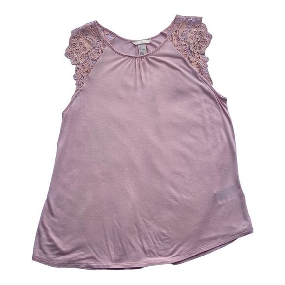 H&M Tops - H&M Light Pink Short Sleeve Round Neck Tee